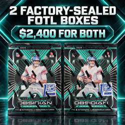 🏈 2020 Panini Obsidian Football First Off the Line — Two Factory-Sealed Hobby Boxes