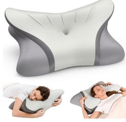 Neck Pillow, color grey only, | Q-Max Cooling | Non-Temperature Memory Foam