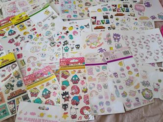 selling sanrio stickers,posters and cards for journaling or collecting! <3
