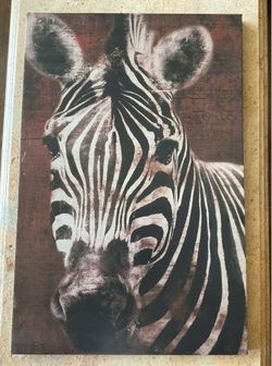 Zebra wall poster