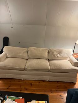Free Beige/Off-White Corduroy Couch!