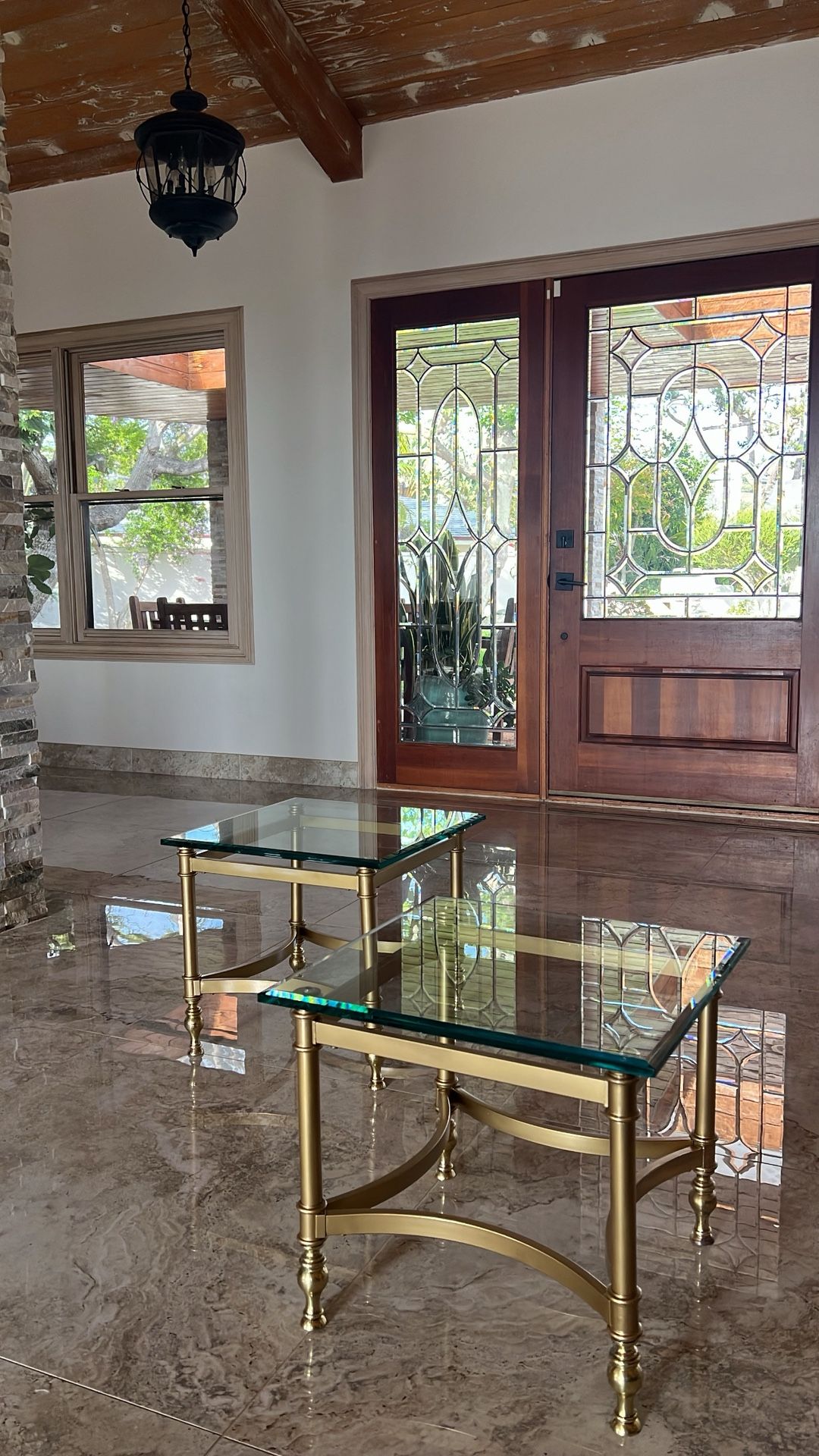 UTTERMOST COMPANY (2) Brass End Tables