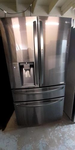 LG 4-Door Black Stainless Refrigerator Fridge
