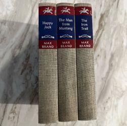 Max Brand Vintage Westerns Hardcover Books