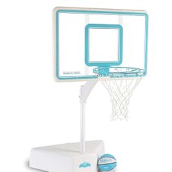 USED Dunn-Rite Splash & Shoot Pool Basketball Hoop, Adjustable Height Backboard – 200lbs Filled Base