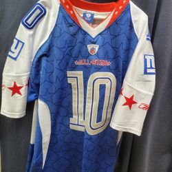 New York GIANTS,  Eli Manning 2009 All-star Onfield Reebok Jersey, Size 52, XL