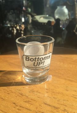 Bottoms Up! Shot Glass