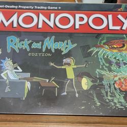 NEW Rick & Morty Edition Themed Classic Monopoly Board Game Never Opened