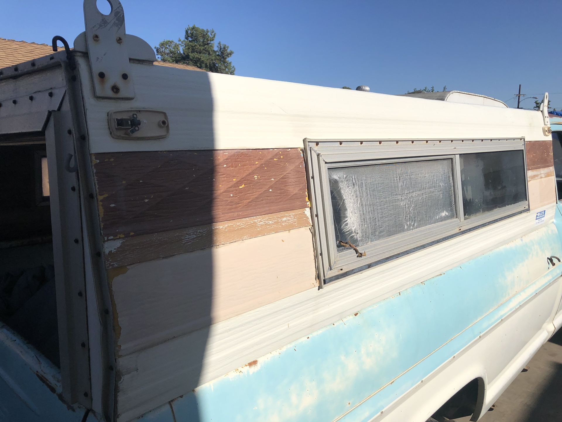 FREE Vintage 70’s truck camper shell 8’ bed