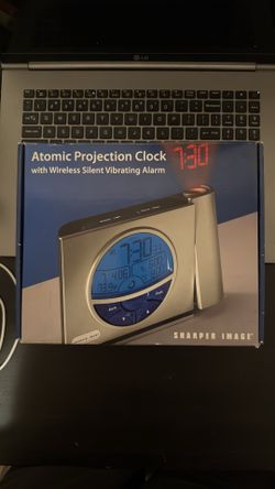 Atomic Projection Clock with wireless silent vibrating alarm