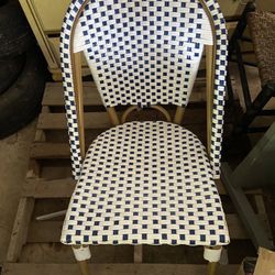 Chair White And Blue 