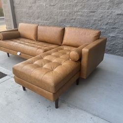 Leather Sectional Couch
