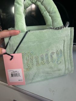 new juicy couture lime green mini purse