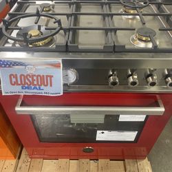 Bertazzoni Professional Series  PROF304GASROT 30 Inch Freestanding Professional Gas Range