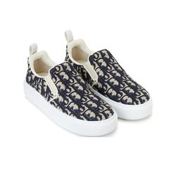 DIOR Women's Solar Slip-On 'DIOR Oblique - Deep Blue'