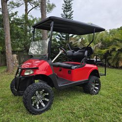 27mph Gas Powered Lifted Golf Cart (Many New Parts)
