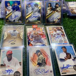 Autographed Rookie Baseball Cards And More Make Offers Red Sox Phillies Astros Padres Giants Royals