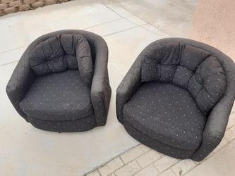 Black swivel chairs