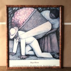 Diego Rivera The Flower Carrier Framed Print
