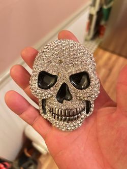 Diamond Skull Belt Buckle