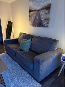 Grey lightly used couch