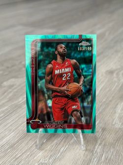 Topps Chrome Update 2026 Andrew Wiggins #128 Miami Heat Teal /199