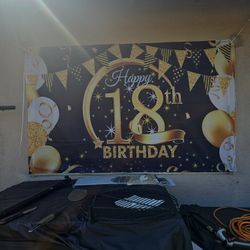 18 YEARS BANNER Good Material