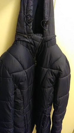 Girl's bomber coat with hood size M 8-10