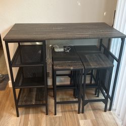 Dining Table set For 4 Stools 