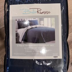 3 Piece Reversible Coverlet Set