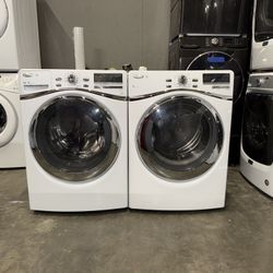 WHIRLPOOL XL CAPACITY WASHER DRYER ELECTRIC SET FREE DELIVERY 