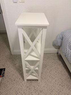 White shelf