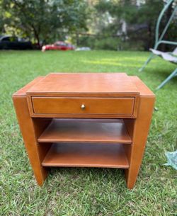 Leather night stand pair