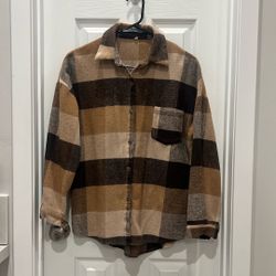 Women’s Brown Flannel ~ M 