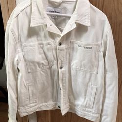 URBAN REVIVO White Denim Jacket 