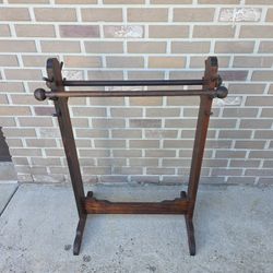 Vintage Handmade Wood Adjustable Quilt/bed Rack