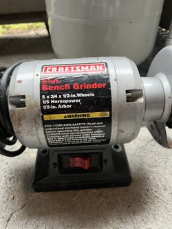 Craftsman Bench Grinder W/ Power Strip