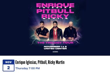 PITBULL ENRIQUE IGLESIAS RICKY MARTIN
