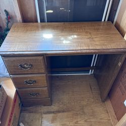 Vintage Desk With Drawers
