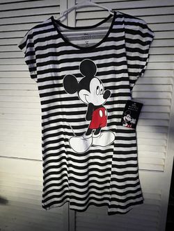 Disney Mickey Mouse striped tunic top / mini dress with tags 