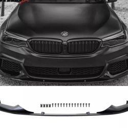 Fits 17-20 BMW 5 Series G30 M Sport Front Bumper Lip Spoiler PP