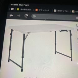 LIFETIME Fold In Half Adjustable Table