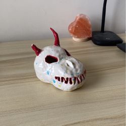 Clay Dragon Skull 