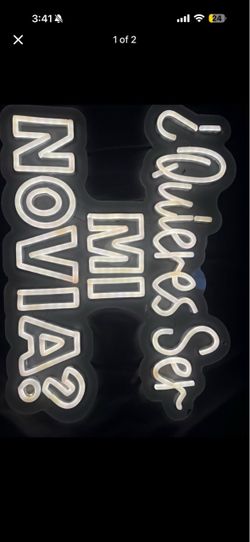 Quieres ser mi novia sign