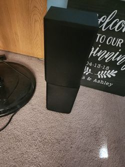 2 Insignia Black Speakers