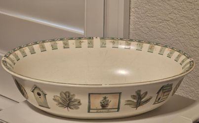 Pfaltzgraff Naturewood Oval Serving Bowl