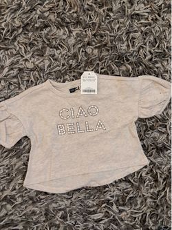 Crazy 8 Baby Girl Ciao Bella Tee 6-12M