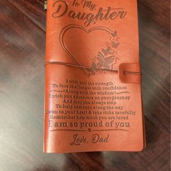 To My Daughter Notebook Brand New