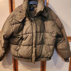 Lucky Brand Jacket Womens X-Large Green Puffer  winter