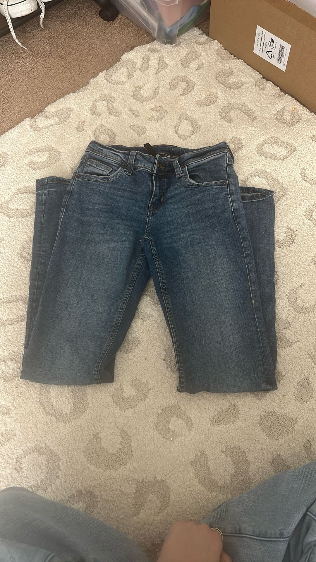 H&M flare button jeans